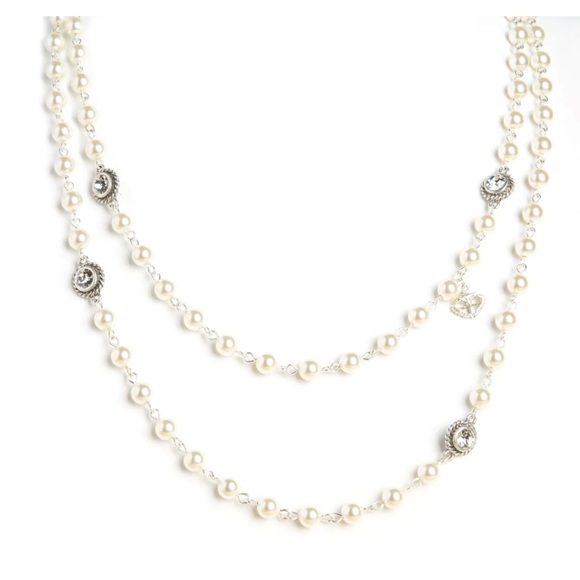 VSA Wrap – 6mm Pearls Cream (Beads Only) - Silver